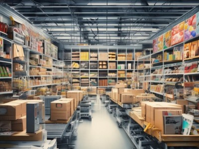 电子商务的全貌，涵盖在线购物、社交网络、在线教育、在线医疗、在线教育、虚拟现实、人工智能等多个行业，展示其在全方位中的广泛应用。